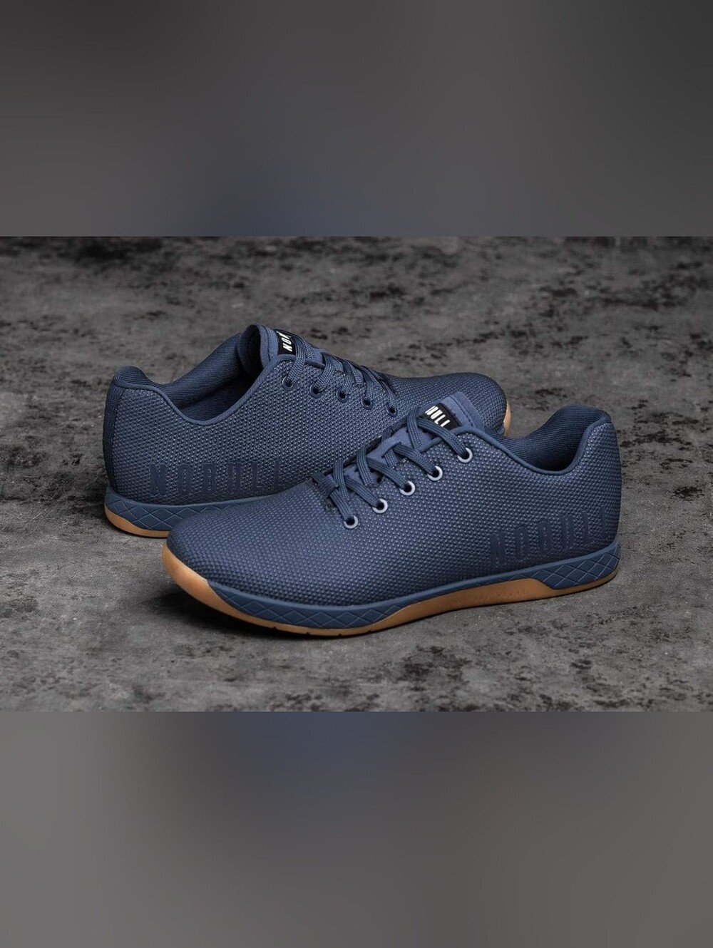 NOBULL Navy Training Sneakers with Gum Outsole